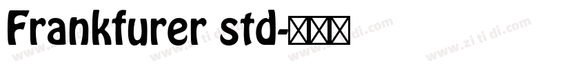 Frankfurer std字体转换